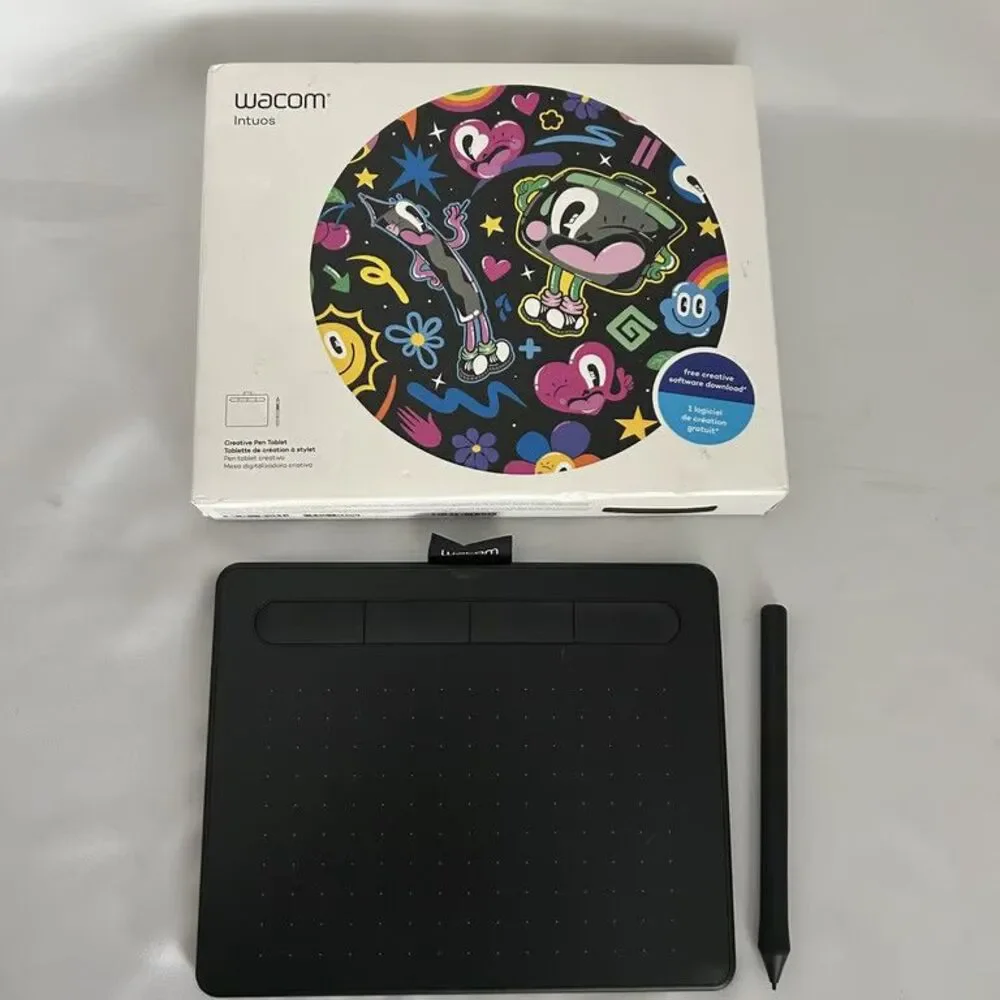 Wacom Intuos CTL-4100 Creative Pen Drawing Tablet Small Black w/ Box Pre-Owned